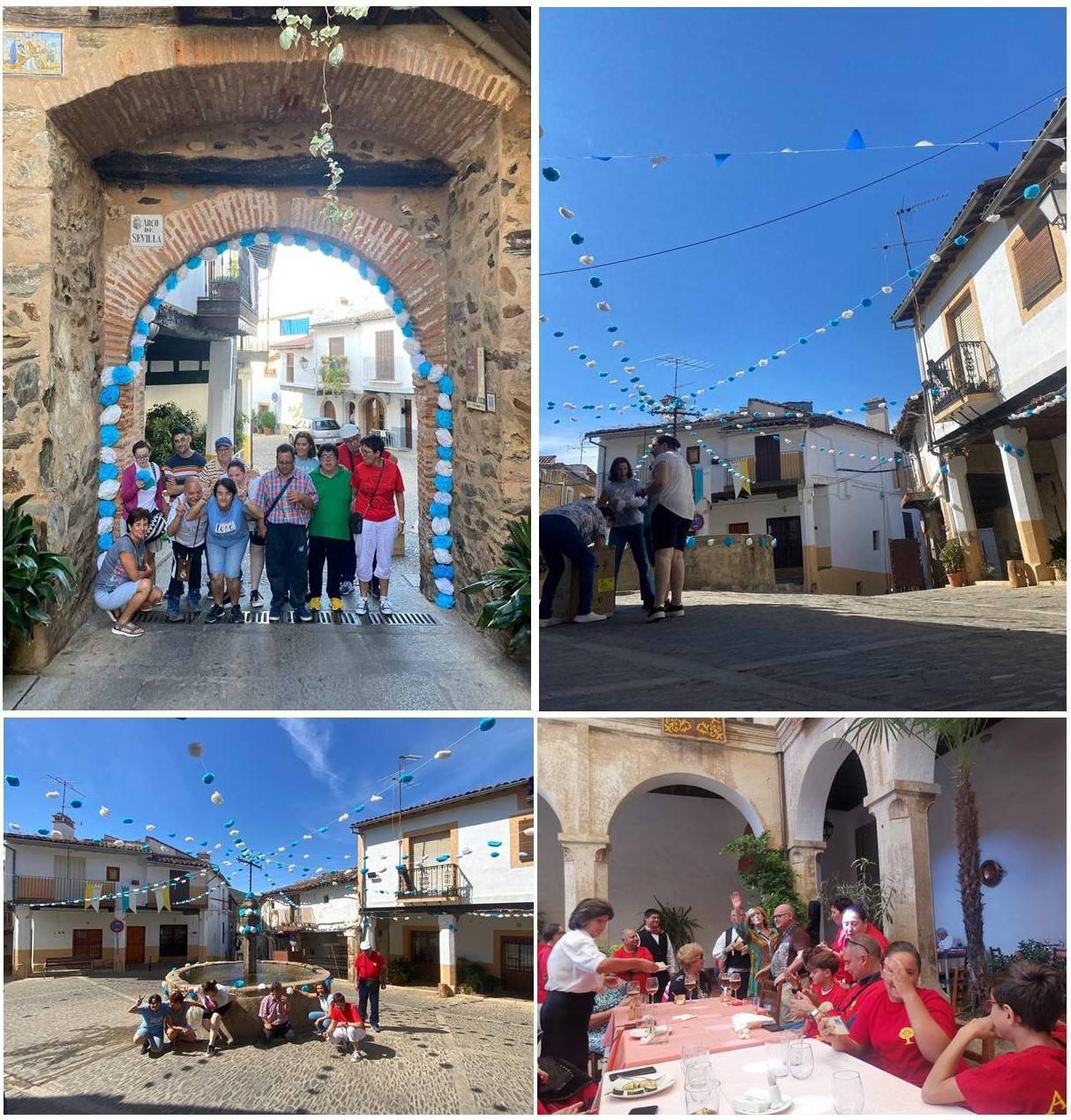 Partícipes de los adornos de la ofrenda floral (2024)